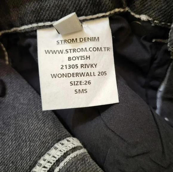 Boyish The Ricky High Rise Flare in Wonder Wall Peace Sign Jeans(26)NWT - Picture 11 of 14